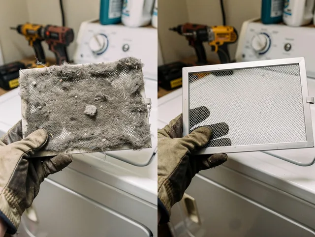 Professional lint trap cleaning by Valley Falls Dryer Vent Cleaning in Valley Falls